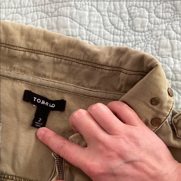 Torrid Tan Utility Jacket with Lightweight Fabric - Picture 2 of 4